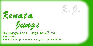 renata jungi business card